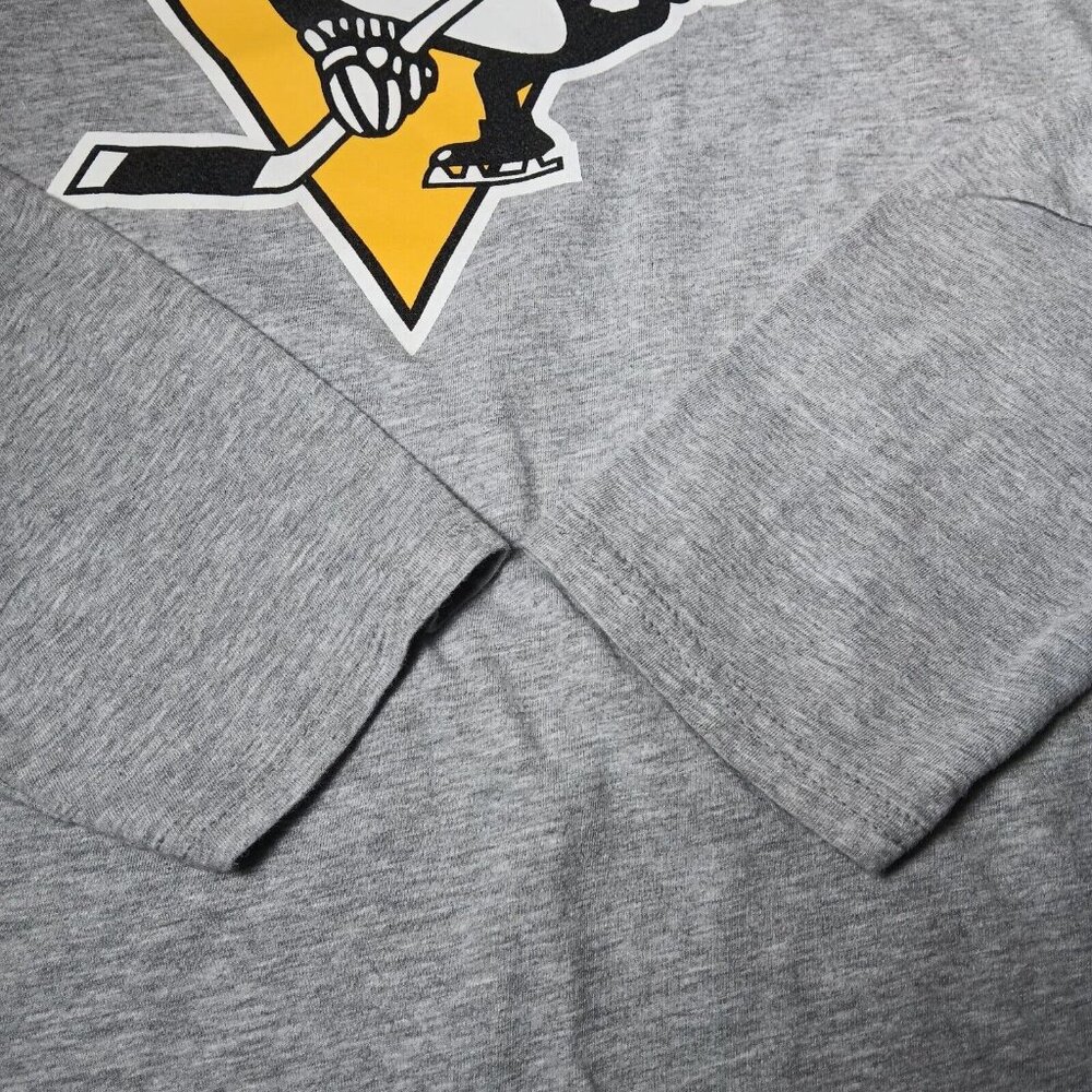 Pittsburgh Penguins Kris Letang Shirt Large Fanatics Long Sleeve Gray Hockey #58 - Picture 8 of 10
